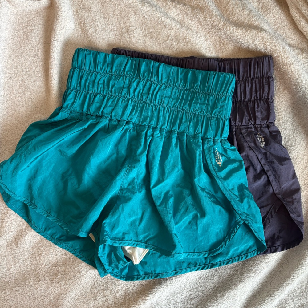 FP Movement by Free People Teal and Purple Athletic Shorts Bundle